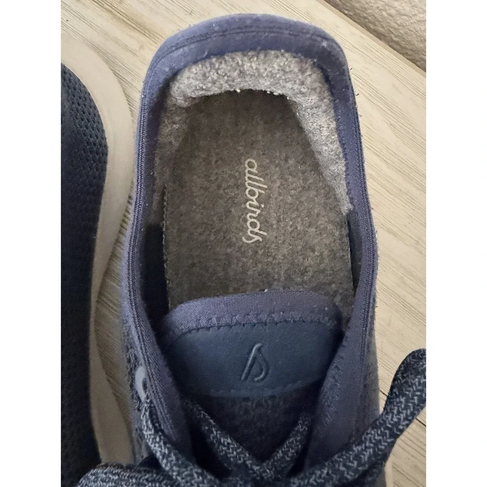 Allbirds Mens Tree Runner Size 10 Blue Sneaker Shoes Casual Comfort Eco Friendly